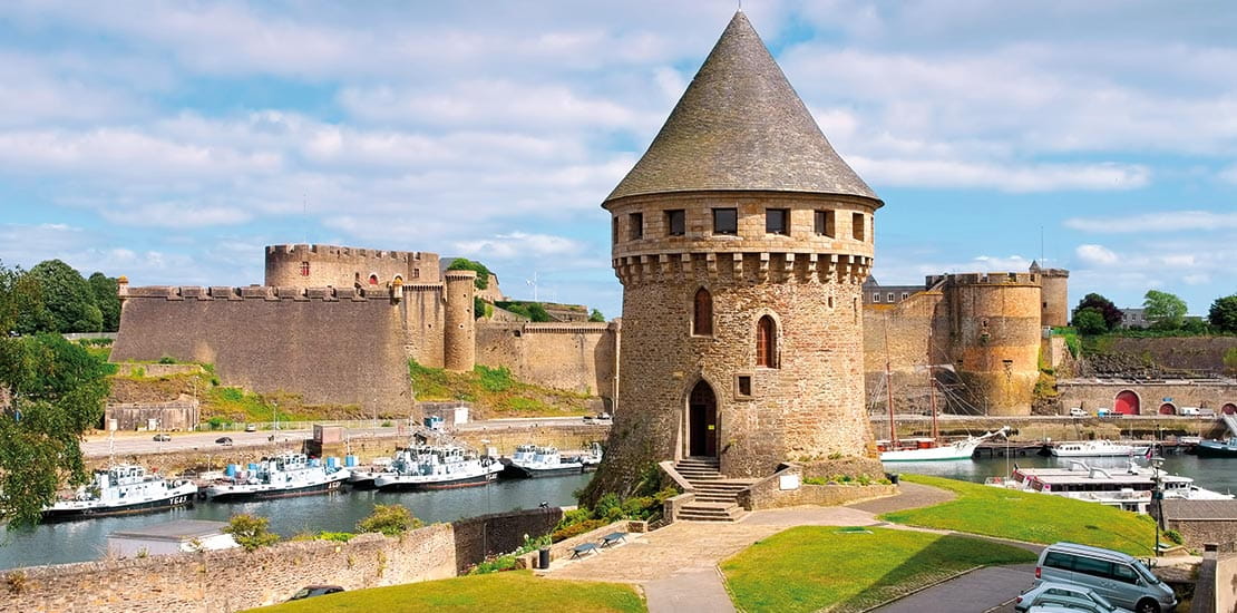Brest Castle and Tanguy Tower in Brittany, France